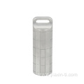 Portable Keychain Pill Holder Container Titanium Case